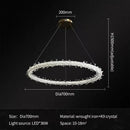 Axyaa Crystal Chandelier for Living Room - Modern Indoor Lighting Fixture