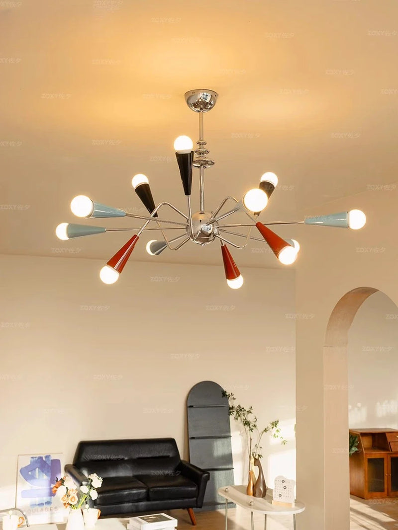 Axyaa Colorful Pendant Chandelier for Dining Bedroom Living Room