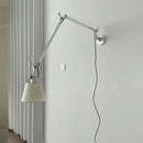 Axyaa Nordic Swing Arm Wall Lamp in Black/White