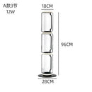 Axyaa Nordic LED Glass Floor Lamp: Modern, Bright, Heavy, Indoor Lighting for Living Room