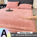 Axyaa Velvet Mattress Cover: Soft & Non-Slip Fitted Bed Sheet Protector for Bedroom