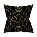 Axyaa Golden Black Pattern Decorative Cushion Cover 45*45CM for Home Sofa Car