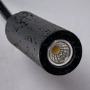 Axyaa Black Travertine LED Wall Lamp Adjustable Hose Toggle Switch