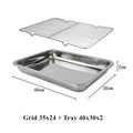 Axyaa Stainless Steel Bakeware Set Kitchen Utensils Storage Tray Cooling Rack