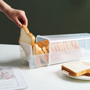 Axyaa Clear Bread Box: Rectangular Container with Lid for Freshness