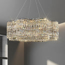Axyaa Crystal Chandelier - Elegant Light Luxury Style for Living Room, Hall, Restaurant
