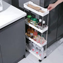 Axyaa High Capacity Vertical Storage Cart Shelf for Kitchen Organization