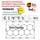 Axyaa Honeycomb LED Car Detailing Ceiling Light: Custom Hexagon Design for Car Showroom & Workshop.
