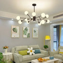 Axyaa Gold Black LED Branch Chandelier for Living Room & Bedroom