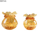 Glass Vase Table Decoration Flower Arrangement Cloth Bag Shape Vase - Axyaa
