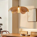 Axyaa Woven Rattan LED Chandelier Pendant Lamp for Home Decor Lighting