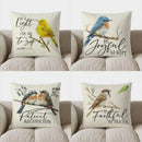Axyaa Be Light Bird Pillow Cover for Sofa Bedroom Car - Decorative Cushion Cover