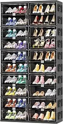 Axyaa 10-Tier Foldable Shoe Rack Organizer, Large Collapsible Storage Cabinet