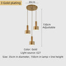 Axyaa Nordic Minimalist Golden Pendant Light Bedside Lamp