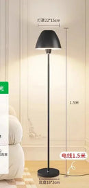 Axyaa LED Floor Lamp Living Room Bedroom Decor Light Luxury Cream Style
