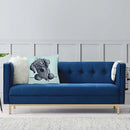 Axyaa Miniature Schnauzer Dog Cartoon Cushion Cover for Sofa - Puppy Lover's Nordic Pillow