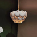 Axyaa White Ceramic Chandelier: Romantic Luxury LED Lighting for Home & Restaurant Decor