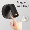 Axyaa LED Wall Light with Remote Control - Rotatable Magnetic Lamp for Bedroom and Living Room