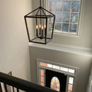 Axyaa Birdcage Pendant Chandelier for Dining Room, E14 Ceiling Light Home Décor
