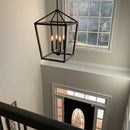Axyaa Retro Birdcage Pendant Chandelier for Dining Room and Home Decor