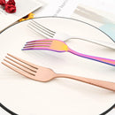 Axyaa Rainbow Stainless Steel Cutlery Set - Complete Dinnerware Set