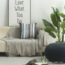 Nordic Leaf Striped Cushion Cover for Axyaa - Set of 3