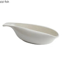 Axyaa White Ceramic Gravy Boat Milk Jug Steak Sauce Seasoning Pot Tableware