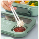 Axyaa 1300ML 4Grids Lunch Box: Tabieware, Microwavabie, Dishwasher Safe Bento Box