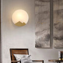 Marble Living Room Wall Lamp Copper Light by Axyaa