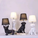 Dog Table Lamp Bedroom Bedside Light Modern LED Puppy Desk Lighting by Axyaa
