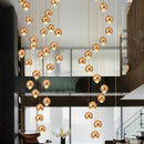 Axyaa LED Pendant Chandeliers: Modern Lighting for Living Room and Staircase