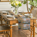 Axyaa Autumn River Road Table Runner Farmhouse Dining Wedding Party Decor