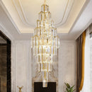 Axyaa Modern Crystal Chandelier High Living Room Lighting