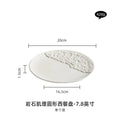 Axyaa Steak Plate - High-Grade Ceramic Western Food Plate for Hotel Tableware