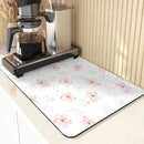 Axyaa Flowers Silicone Drying Mat: Non-Slip Kitchen Table Decor & Protection