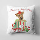 Axyaa Christmas Cute Dog Pillow Cushion Cover