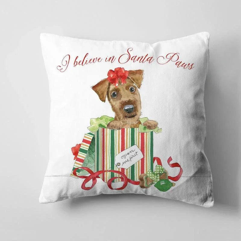 Axyaa Christmas Cute Dog Pillow Cushion Cover