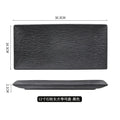 Axyaa Ceramic Sushi Plate: Creative Rectangle Breakfast Dessert Serving Tray