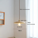 Axyaa Nordic Modern Ash Walnut LED Pendant Light for Home Decor