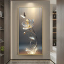 Axyaa Lotus Flower LED Wall Lamp: Modern Luxury Entrance Decoration