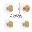 Axyaa Wooden Hook: Self-adhesive Simple Wall Hanger for Bathroom, Bedroom, Towels, Keys