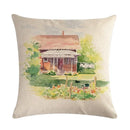 Axyaa Retro Country Pattern Pillowcase 45*45cm Home and Car Adornment