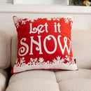 Axyaa Christmas Hat Velvet Chenille Pillowcase - 45x45cm