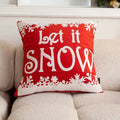 Axyaa Christmas Hat Velvet Chenille Pillowcase 45x45cm