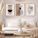 Axyaa Geometric Abstract Canvas Print Wall Art for Modern Home Decor