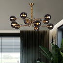 Axyaa Modern Parlor Chandelier: Minimalist Magic Beans Luxury Pendant Light