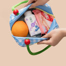 Axyaa Fruit Cartoon Lunch Bag: Large Capacity Thermal Insulated Tote for Kids & Adults