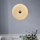 Axyaa Orange Glass Wall Lamp USB Plug Tricolor LED for Bedroom Study Living Room