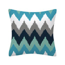 Axyaa Geometry Polyester Cushion Cover 45x45, Decorative Sofa Pillowcase Blue Yellow Black Home Décor