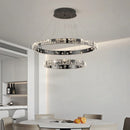 Axyaa Luxury Crystal Chandelier for Living Room & Bedroom - Indoor Pendant Lighting